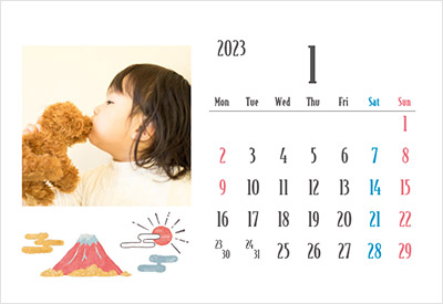 ブラザープリントテラスの写真デザインカレンダー2